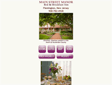 Tablet Screenshot of mainstreetmanor.com